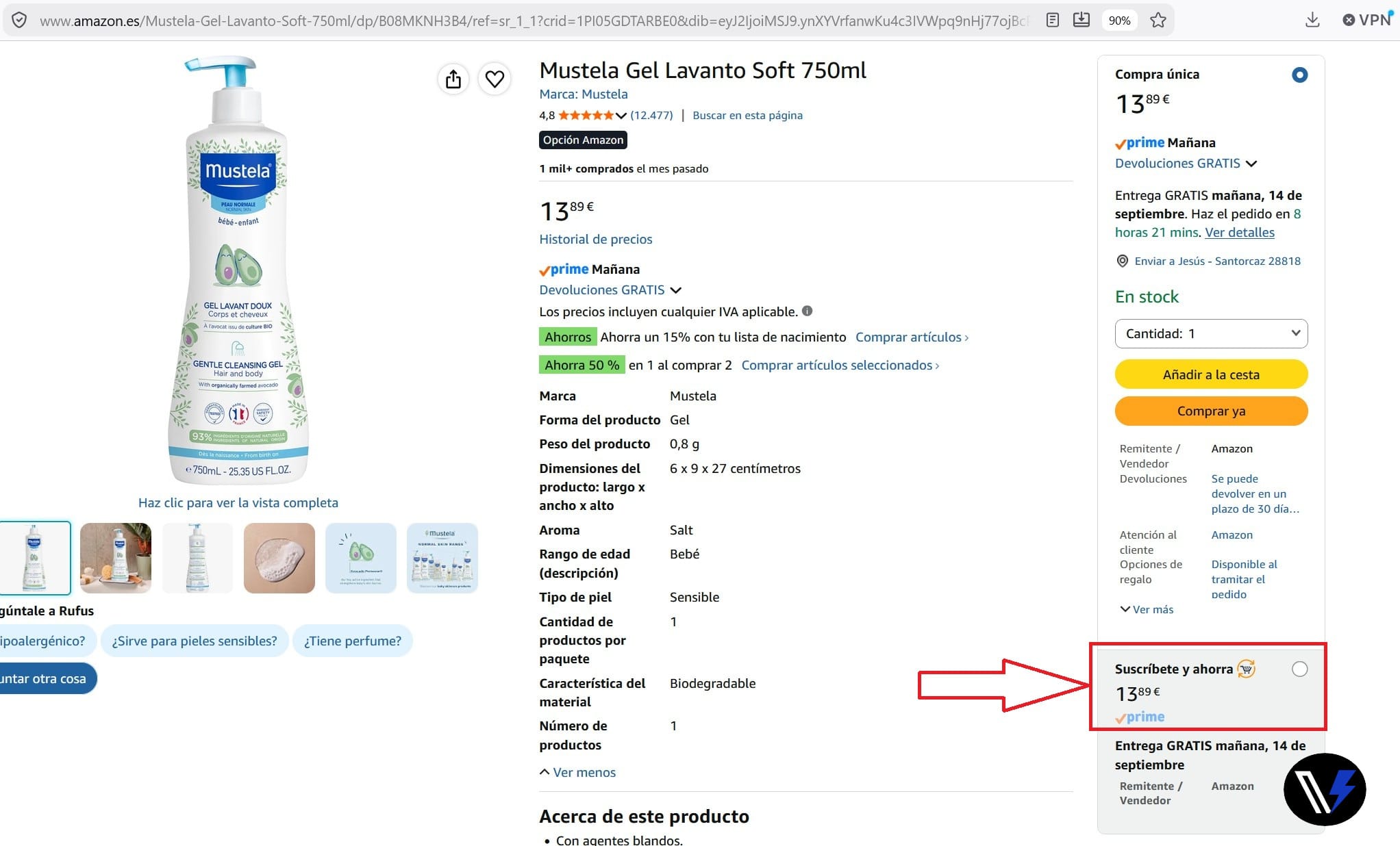 Programar compras recurrentes en Amazon Opción de Amazon para programar la entrega automática de productos de forma recurrente